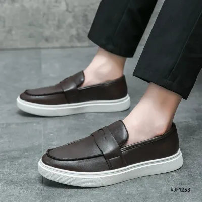 Premium Leather Low Cut Loafers Casual Shoes